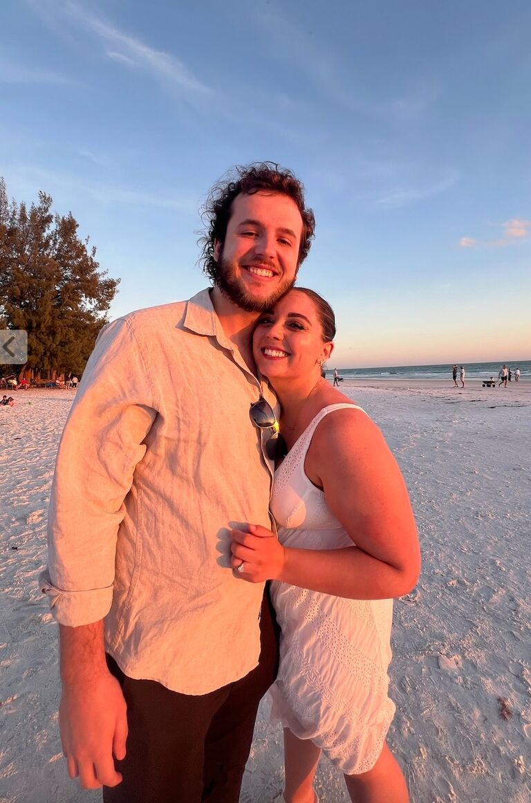 Annie & Noah decide wedding planning is too much and elope 

(JK. Kidding. Its just a white dress on a beach. We are not married yet).