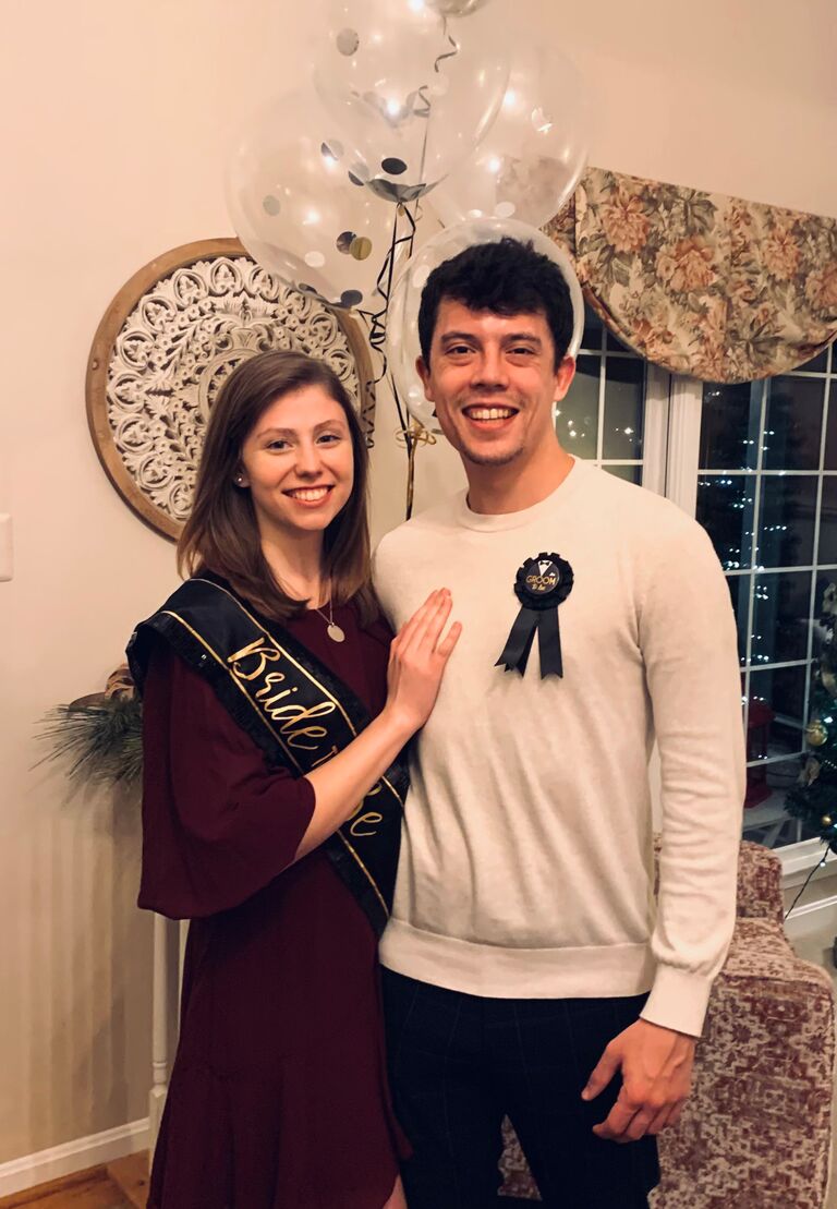 Our engagement party in Washington, DC