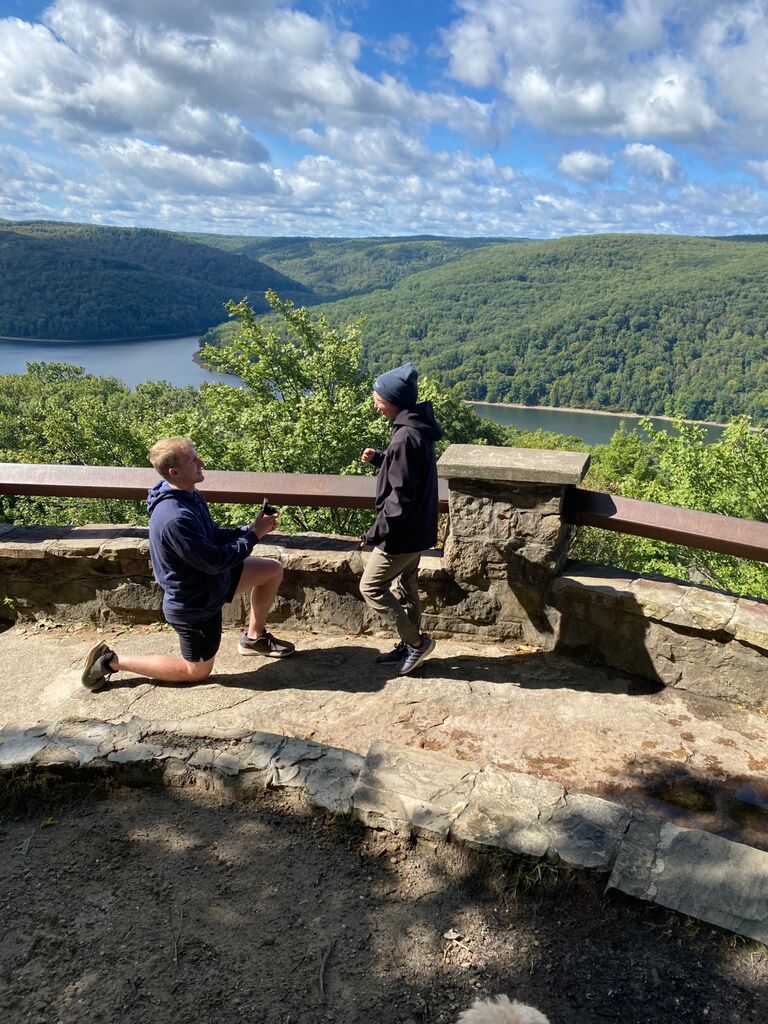 We made it official! Rim Rock Overlook, Warren, PA
