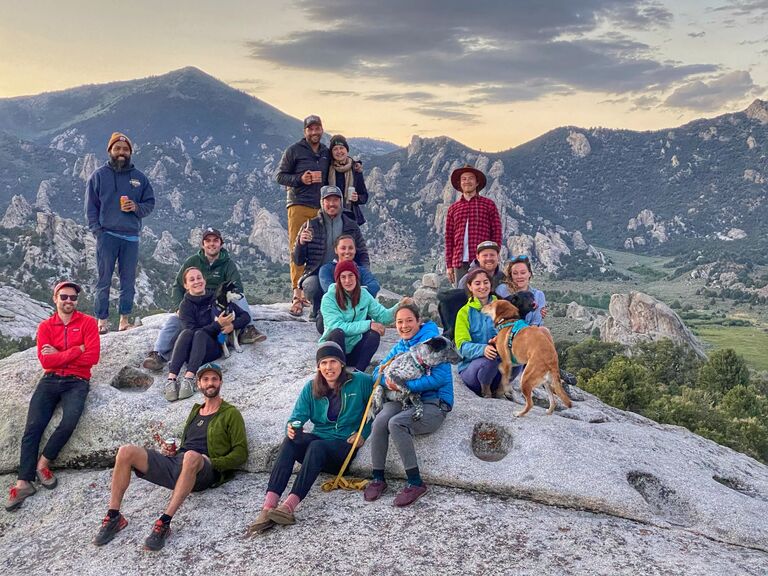 We actually don't have many climbing photos together... go figure! But shoutout to our friends who have been such a crucial part in bringing us closer! From City of Rocks, to many weekends at Smith, to those who have trucked all the way out to Ten Sleep, day trips to Socorro, THANK YOU! It's literally one of our favorite things :)
