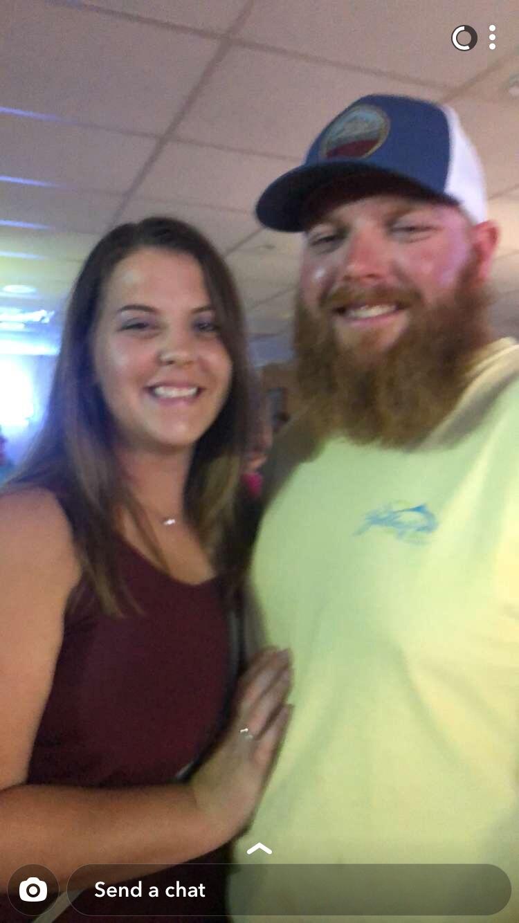 The couple meant in OC MD. Lisa was on a bachelorette trip and tyler was out with friends for white marlin open. The couple engaged in conversation and then said goodbyes. Fate had other plans the two had ran into each other at multiple other locations through out the night. They exchanged snapchats....