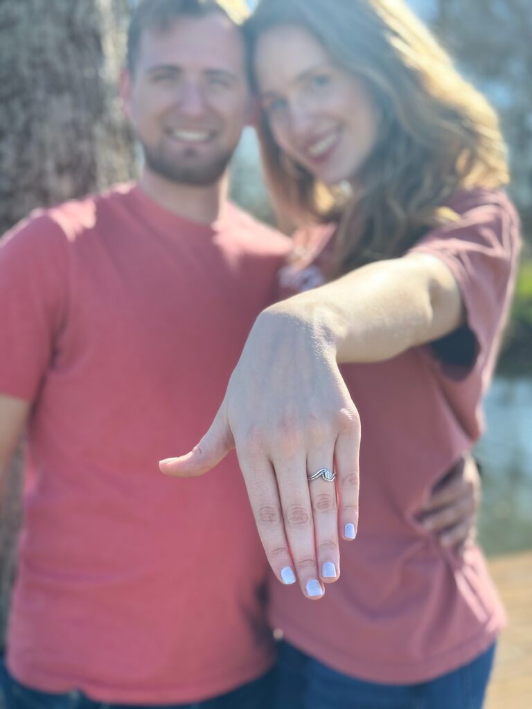 When he proposed in the best way possible on our 8-month anniversary and I got to say yes (in a very high-pitched voice) to forever <3