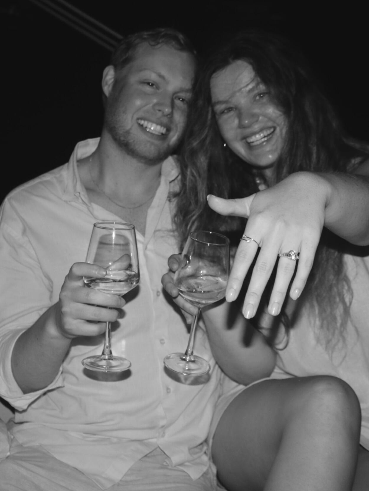 The night we got engaged! 