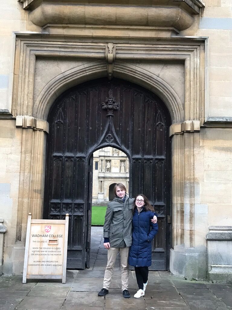 Paul did a year abroad at Oxford and I got to visit