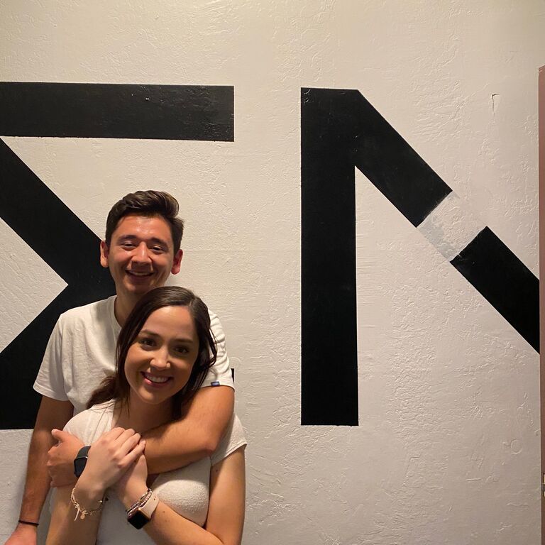 Alex and Gabriella met at Alex’s Sigma Nu fraternity party. As the night was winding down, Alex offered Gabriella a coffee as she was one of the last people still at the party. After a few minutes of chatting, Alex asked for Gabriella's Snapchat! 