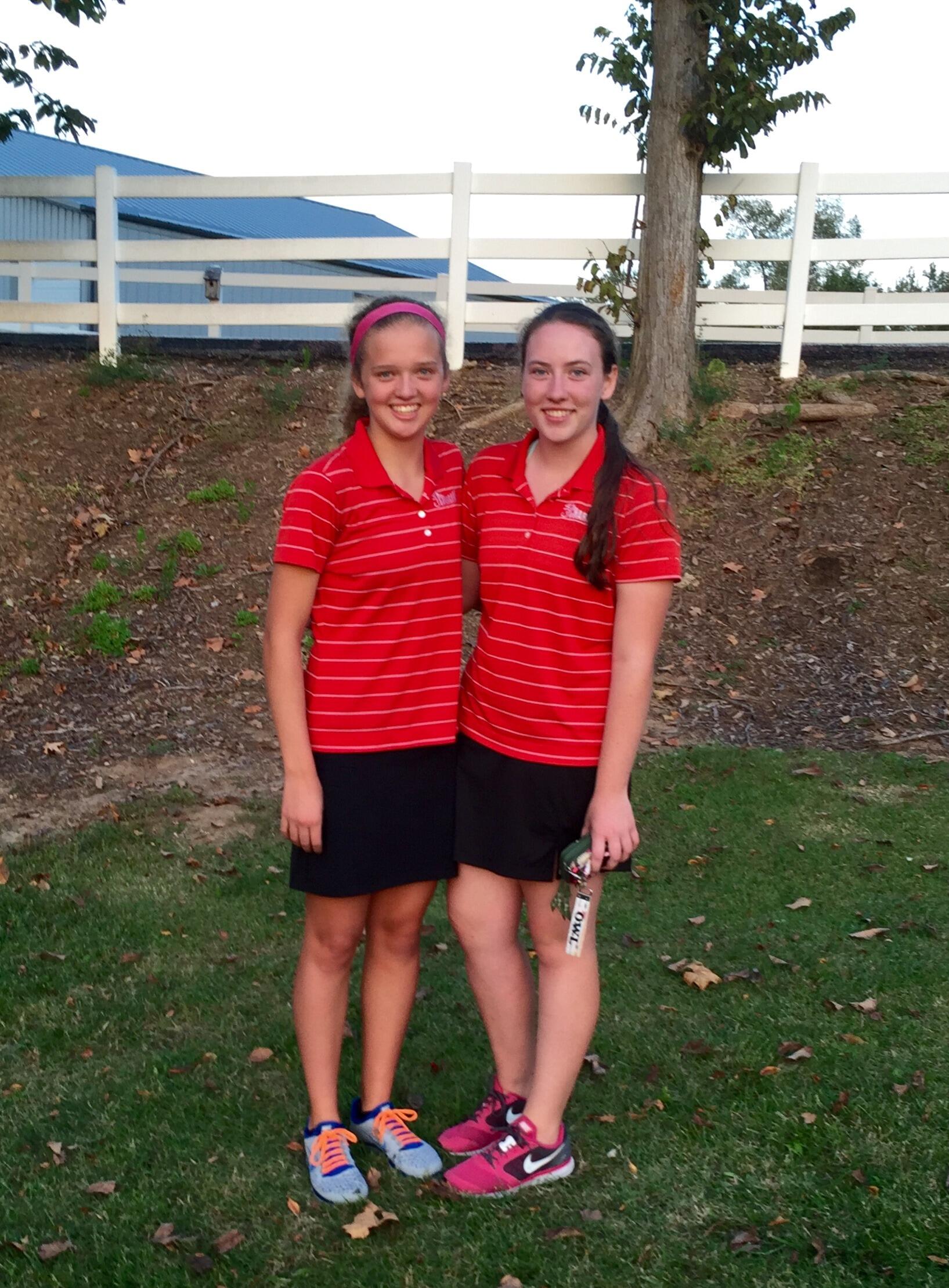 The golf course was where it all began! We met way back when Makinna started high school and Olivia was a sophomore at Cor Jesu Academy on the golf team. Makinna still loves to golf and can occasionally convince Olivia to join in for a round at Tower Tee. 