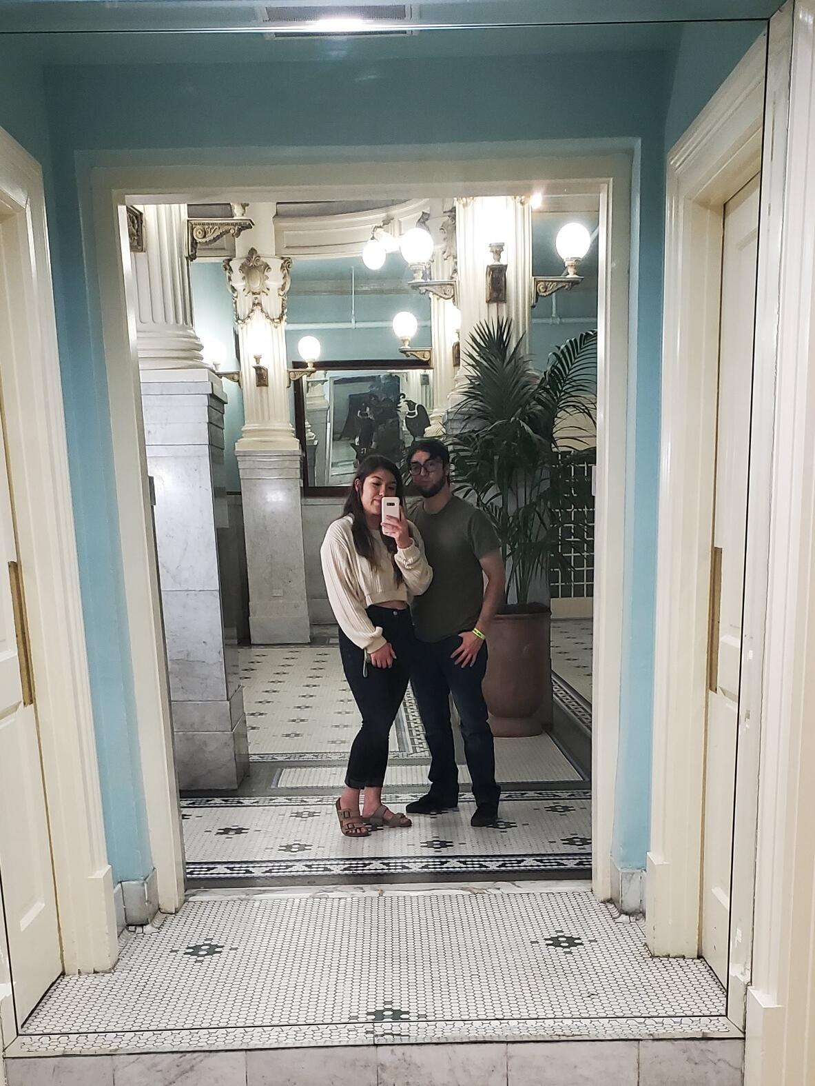 Our first trip to the haunted Menger Hotel! One of our favorite spots in San Antonio! (We didn't see any ghosts though!) 