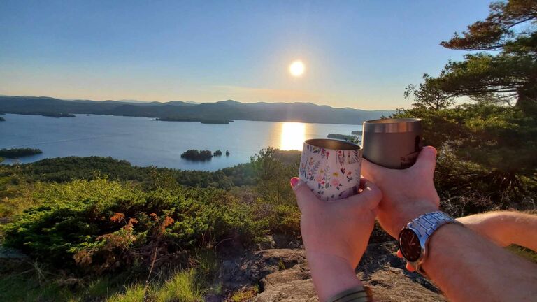 Sunset hike date on Shelving Rock Mountain. Made it official 6/24/22