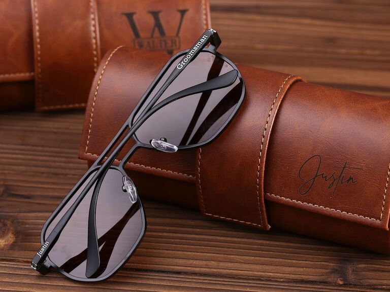 Engraved men's sunglasses