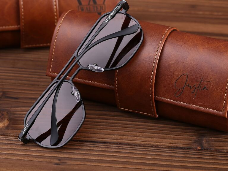 Engraved men's sunglasses