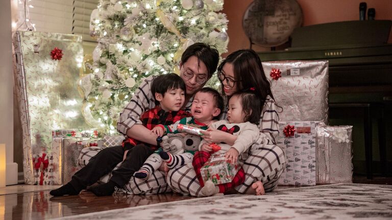 Our first Christmas with her family, and sorry Hannah, my finger are crossing to manifest this foreshadowing picture. 