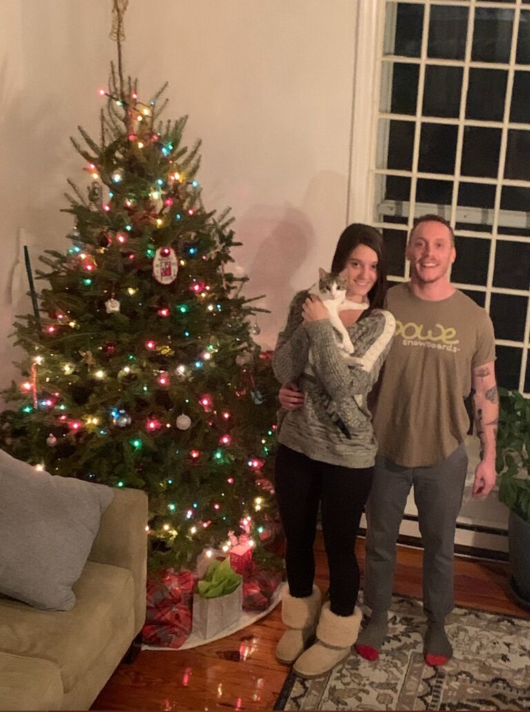 First Christmas as a family of three.