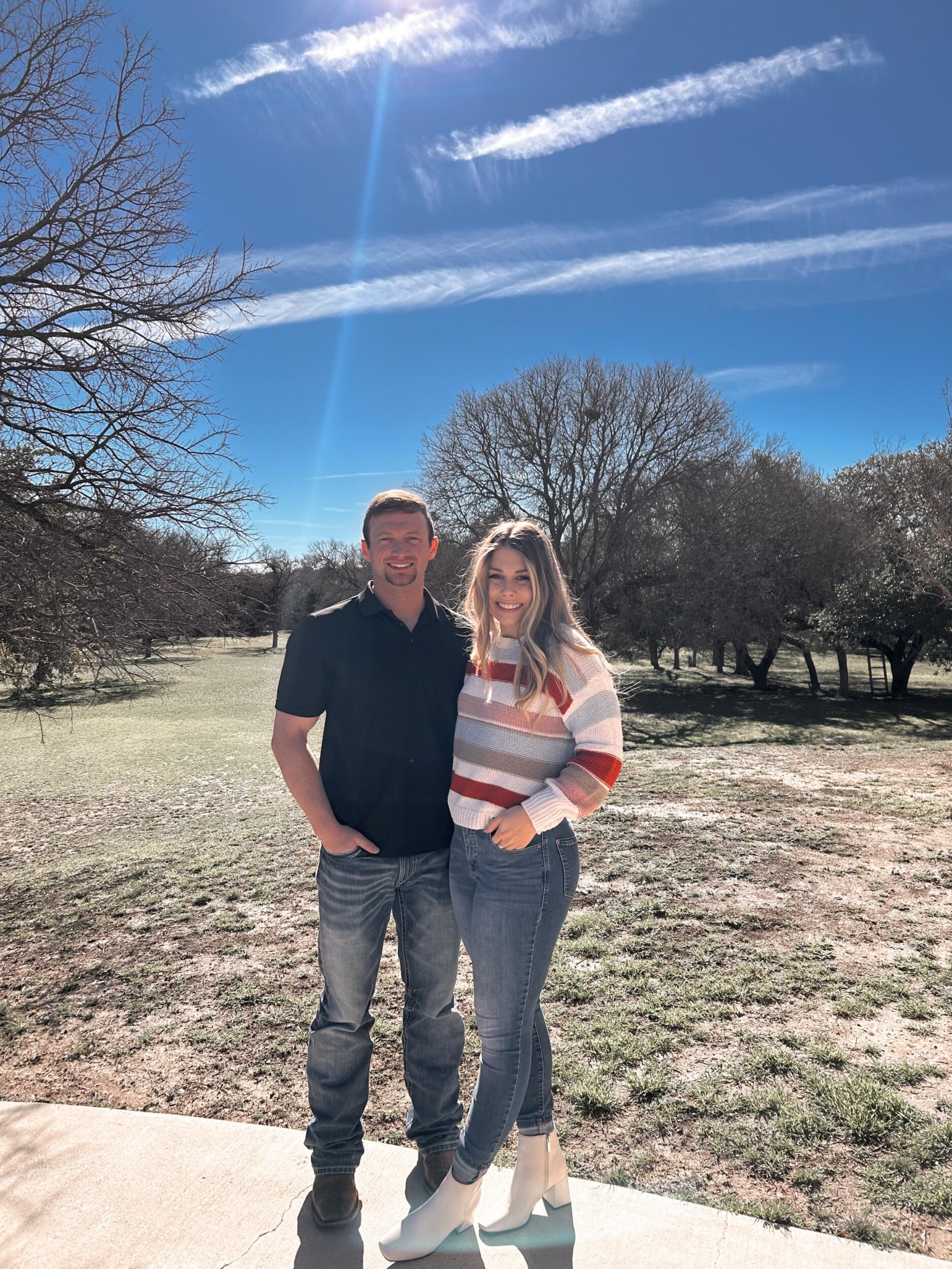 Kyle and I first met each other’s families for the Christmas holiday. (Side note: Kyle picked up a dead coyote at my family’s Christmas and they have loved him ever since) 