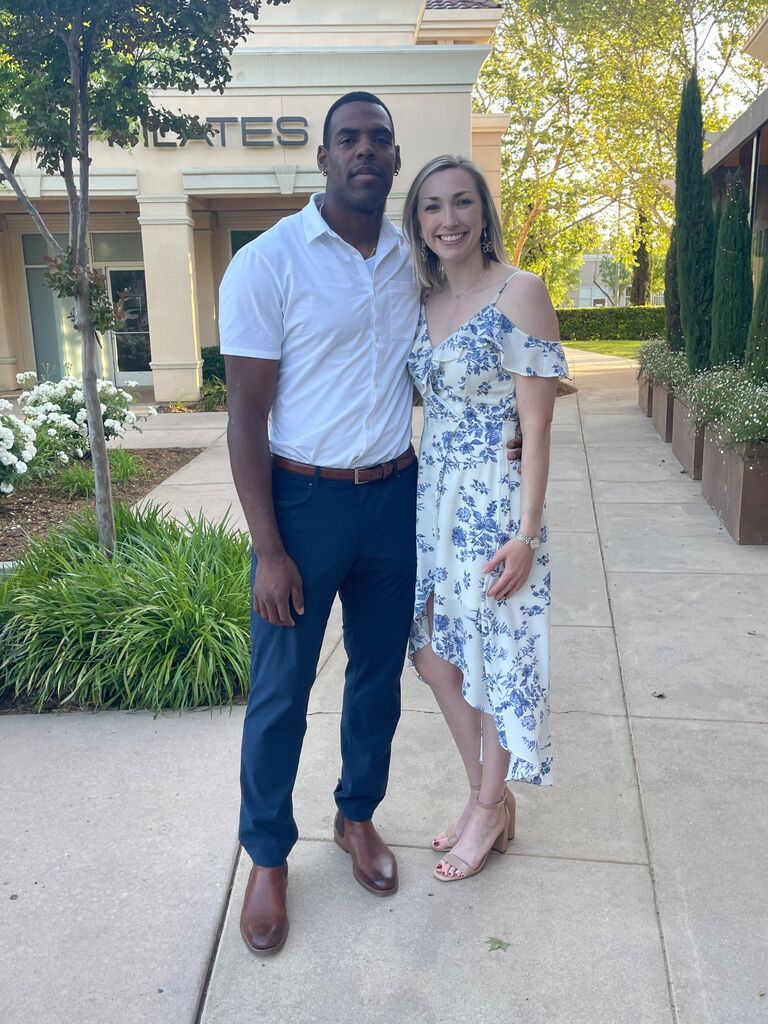 Couple of cuties dressed fancy for Logan's baptism!