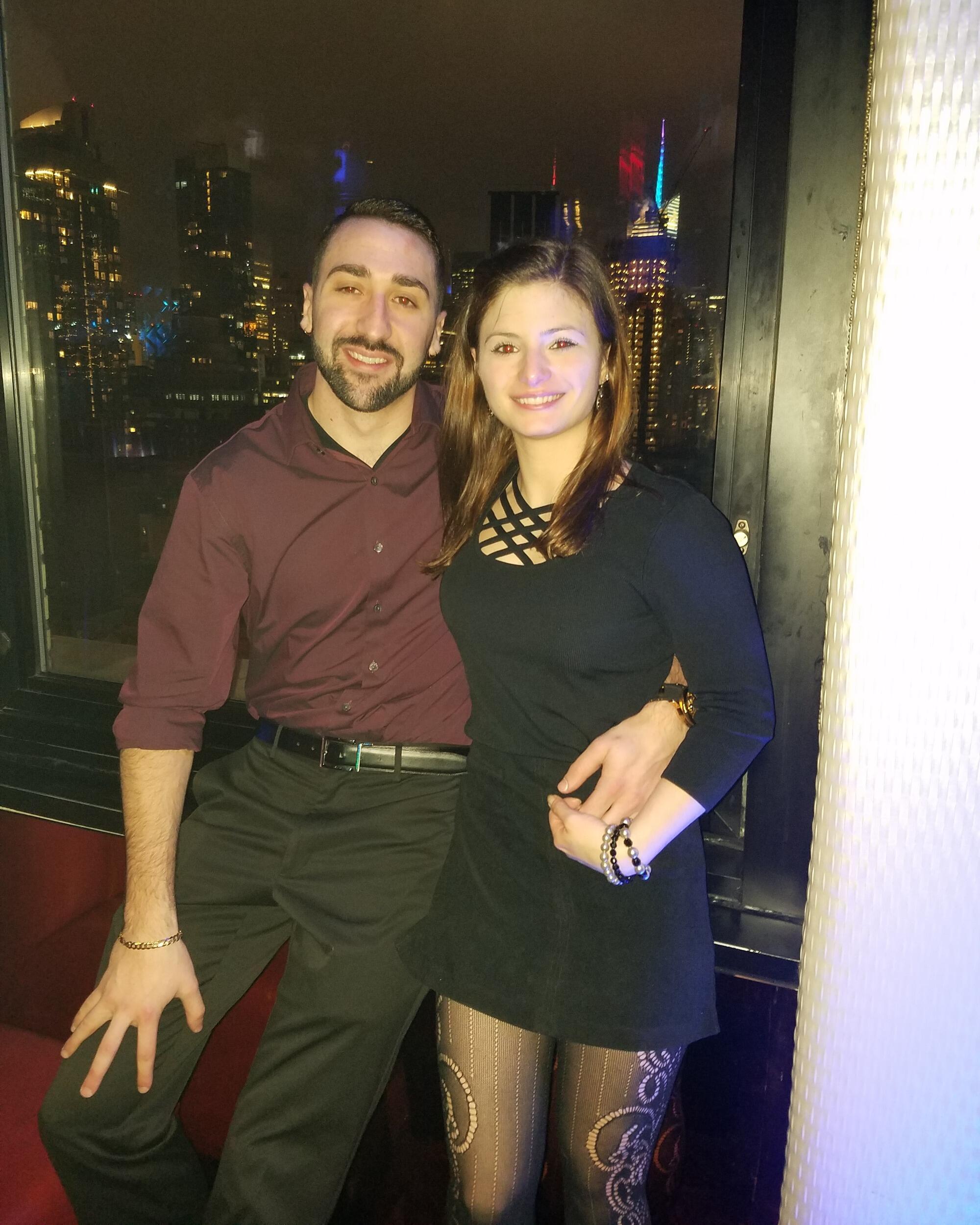 Our first photo together after reconnecting 