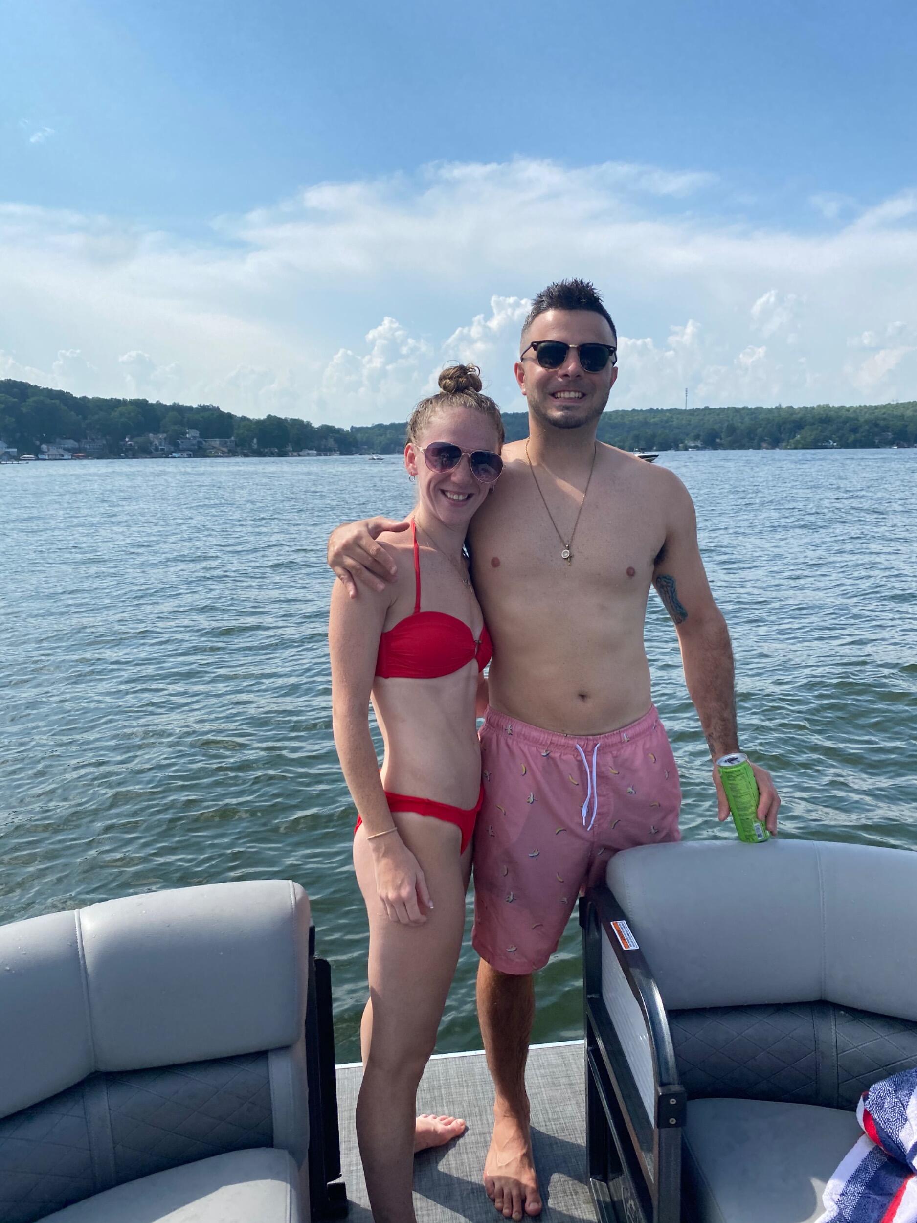 First lake trip for Emily.