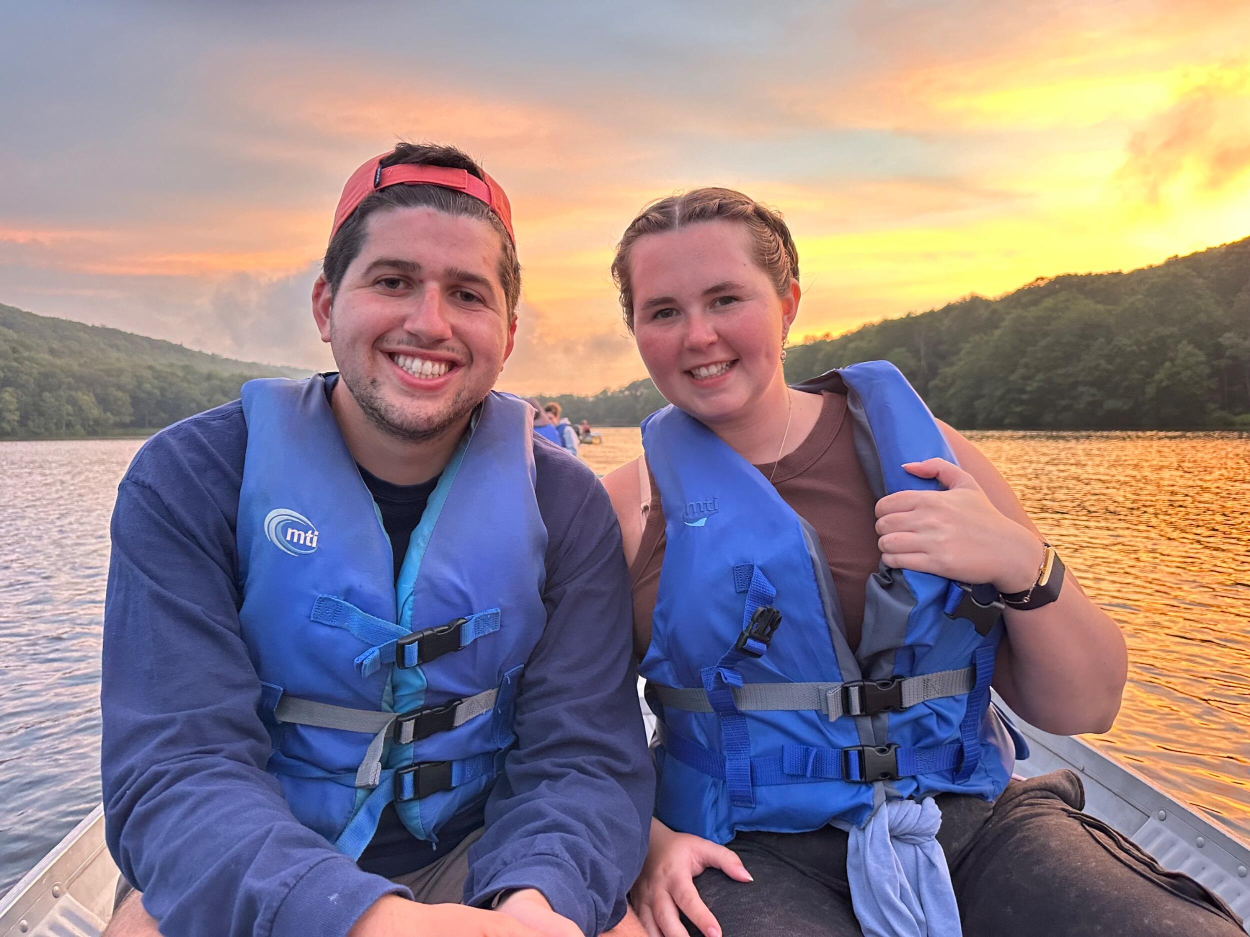 Victoria and Thomas on the Lake at Deer Valley Family YMCA Camp