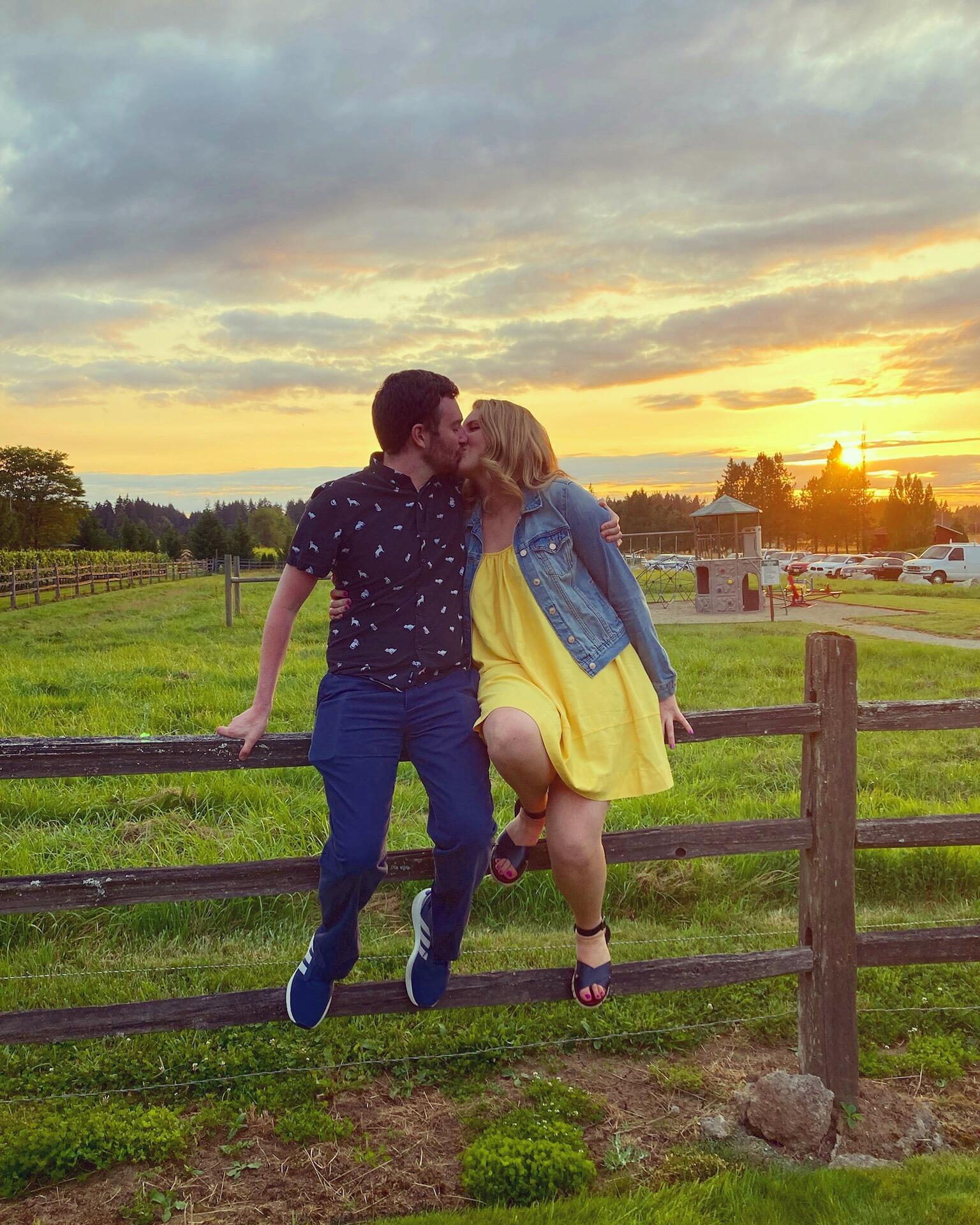 Marissa flew home for a friend's wedding.