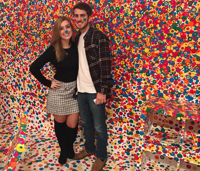 Wilson camped out for tickets to this art exhibit in 40 degree rain at 4:00am. Well worth it