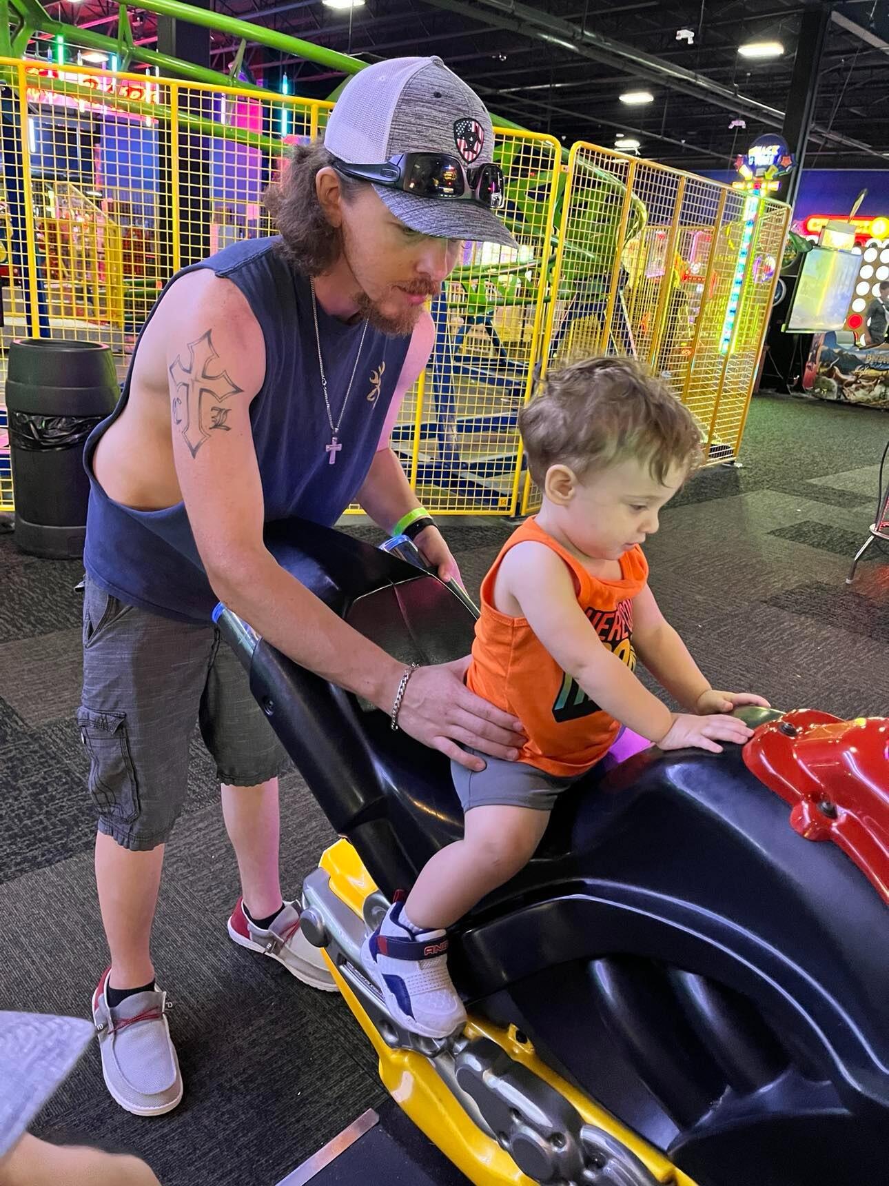 Bonding with dad ♥️ 