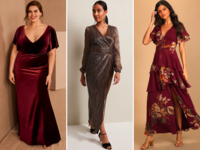 Three fall mother-of-the-bride dresses for autumn weddings