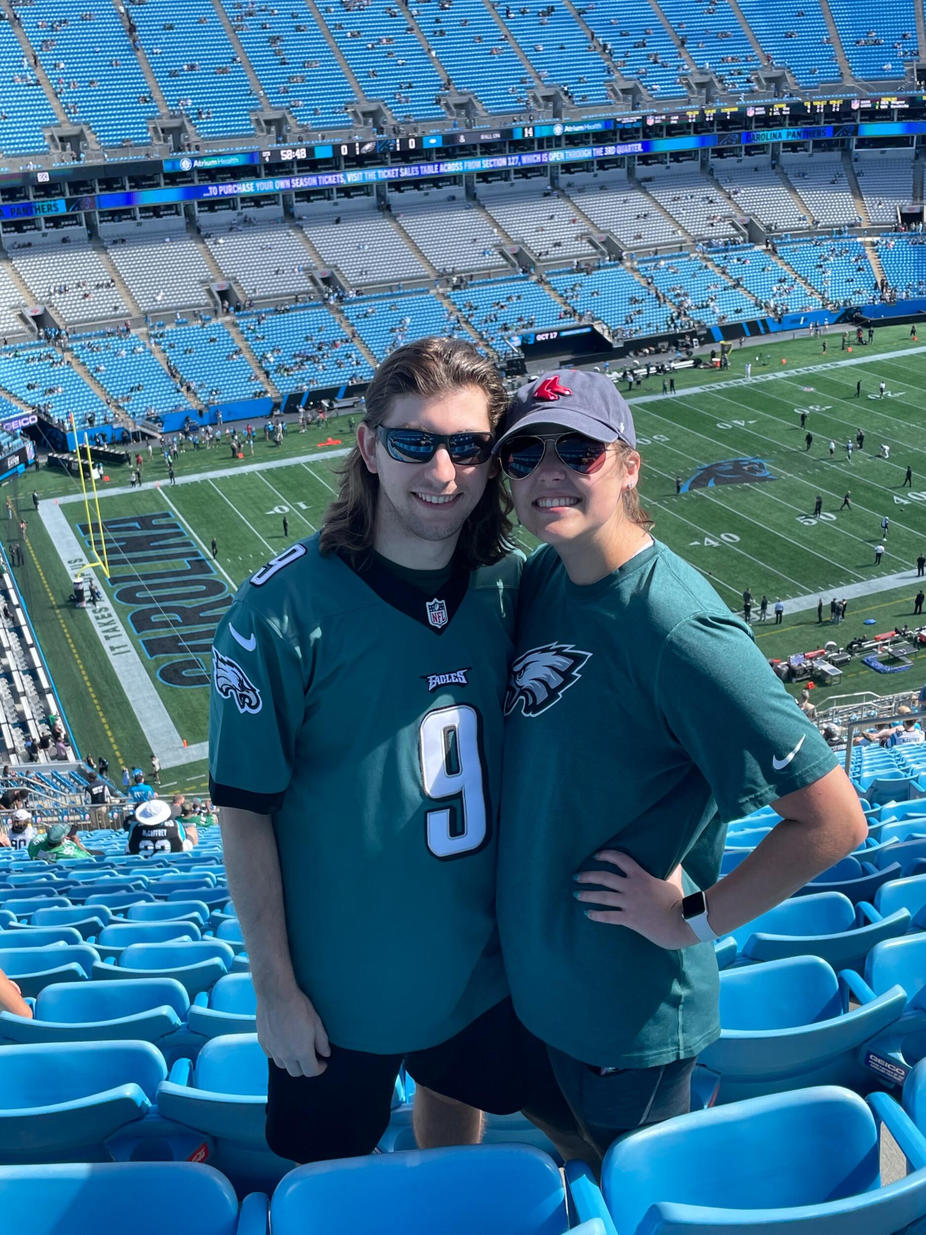 Our Second Eagles Game -  Bank of America Stadium, Charlotte, North Carolina