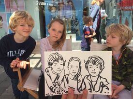 Fine Art Caricatures - Elegant Ink Portraits - Caricaturist - Woodland Hills, CA - Hero Gallery 2