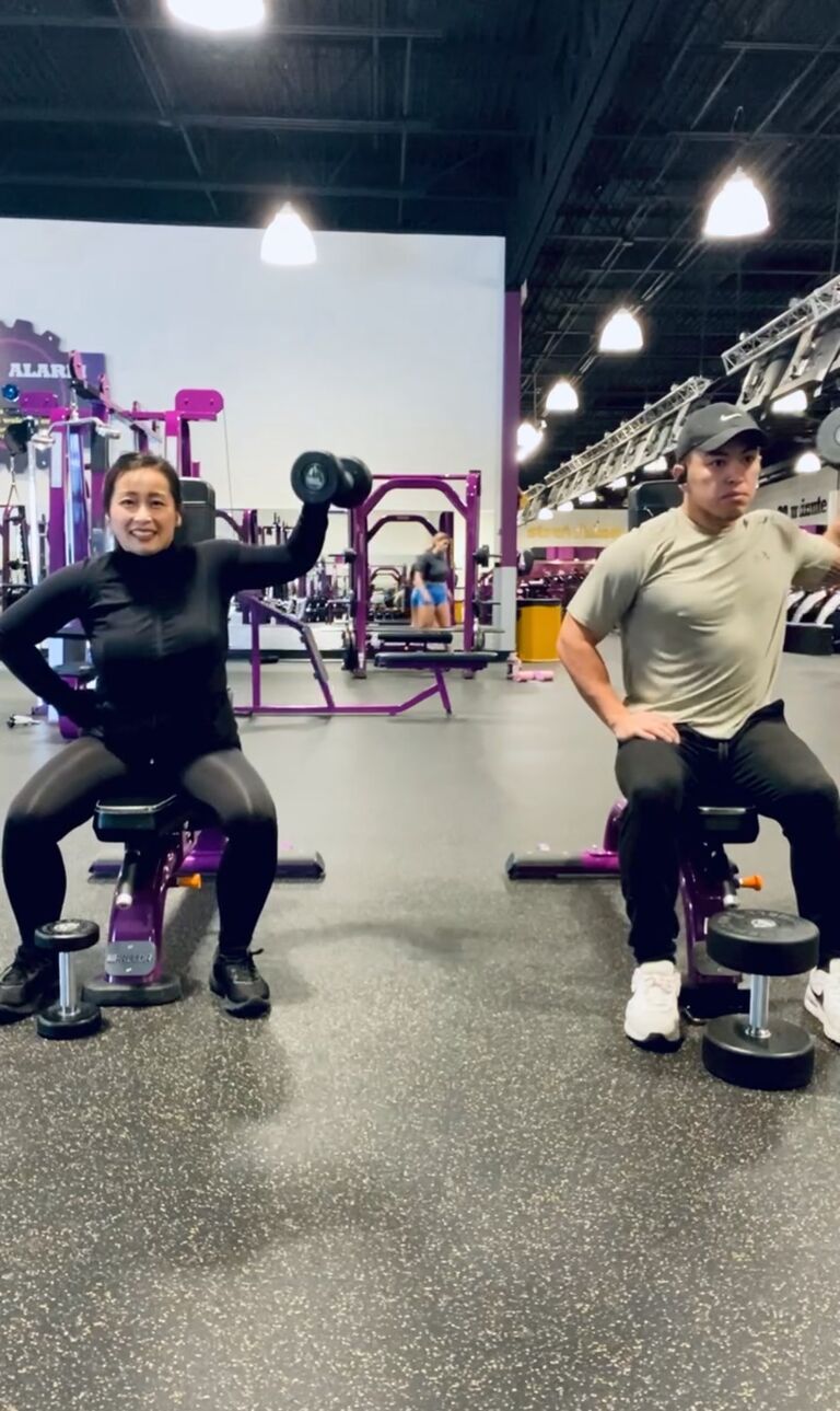 Working out together for the first time and last time...