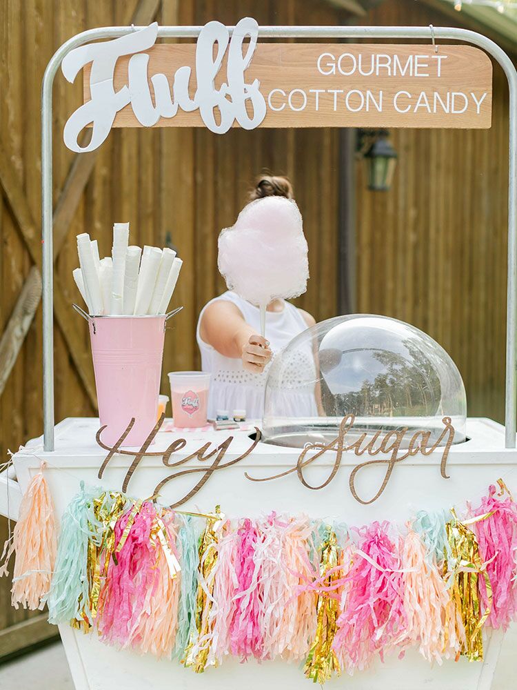 cotton candy dessert station