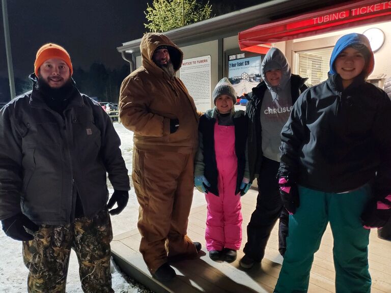 Tubing with The Neff's at Holiday Hills in Mansfield, Ohio