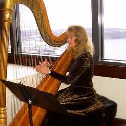Harpist Susi Hussong, profile image