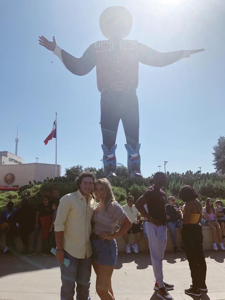 Our official first date at the State Fair of Texas. I (Maddy) won EVERY SINGLE GAME I played. Caleb probably fell in love with me then.