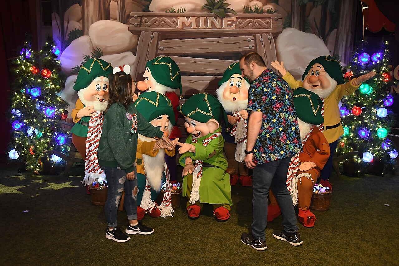 The Seven Dwarfs were quite impressed with Audrey's ring.