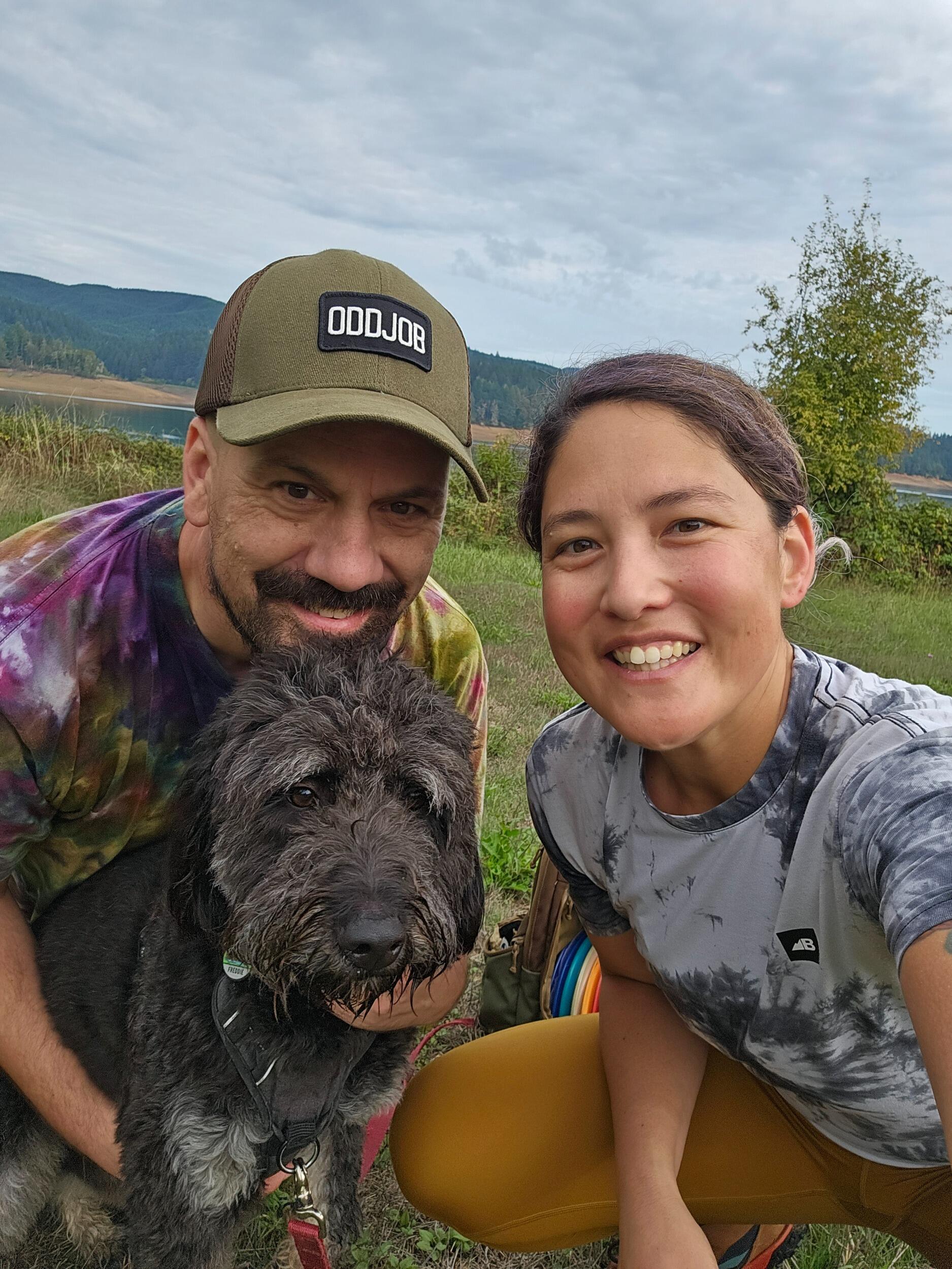 Disc golf adventures continue! Martin doesn't play competitively during his recovery and treatment time, but casual rounds with the doggo abound.