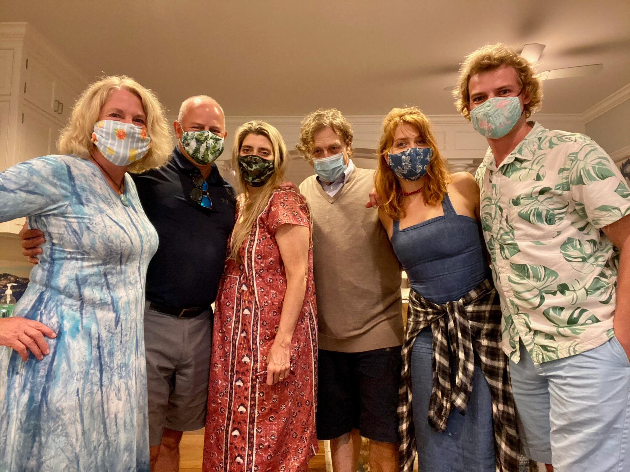 Bendas and Goodmans celebrate Edd's 30th birthday in quarantine