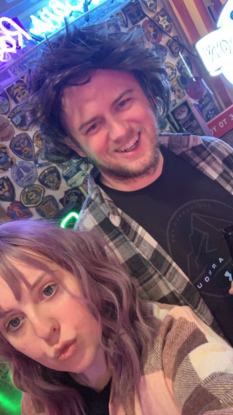 Rare time that we went out since we are both major home bodies, for a famous Kerigan party bus (btw it was wig theme)