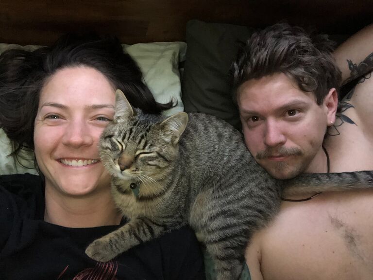 Shawn and Evan decided to add another member to their family! Our cat Chip was the missing piece they didn't know they needed.