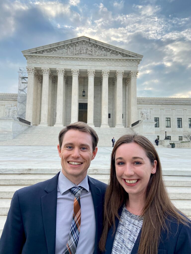 Shortly after running a mile up Capitol Hill to attend oral arguments at the Supreme Court--we were turned down at the door