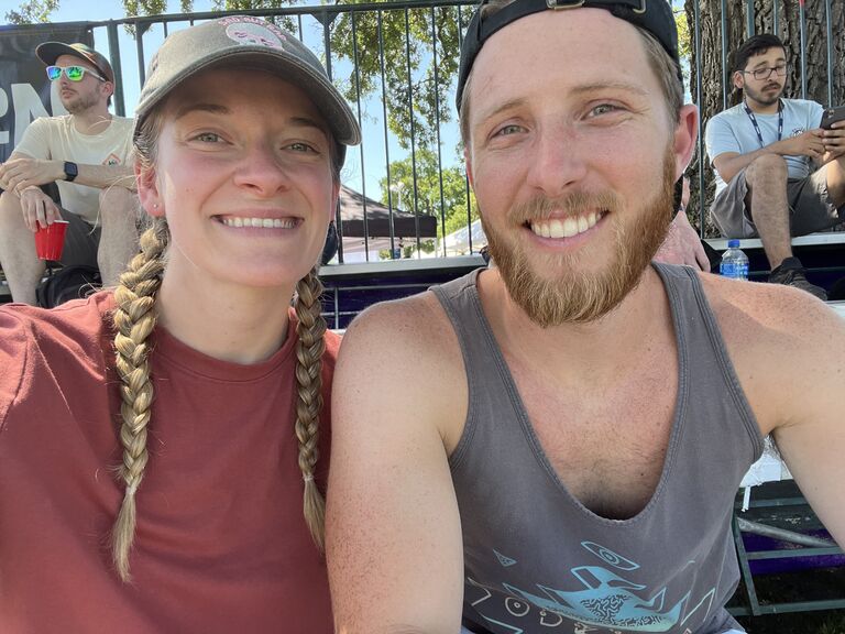 Disc golf tournament in Stockton, CA.