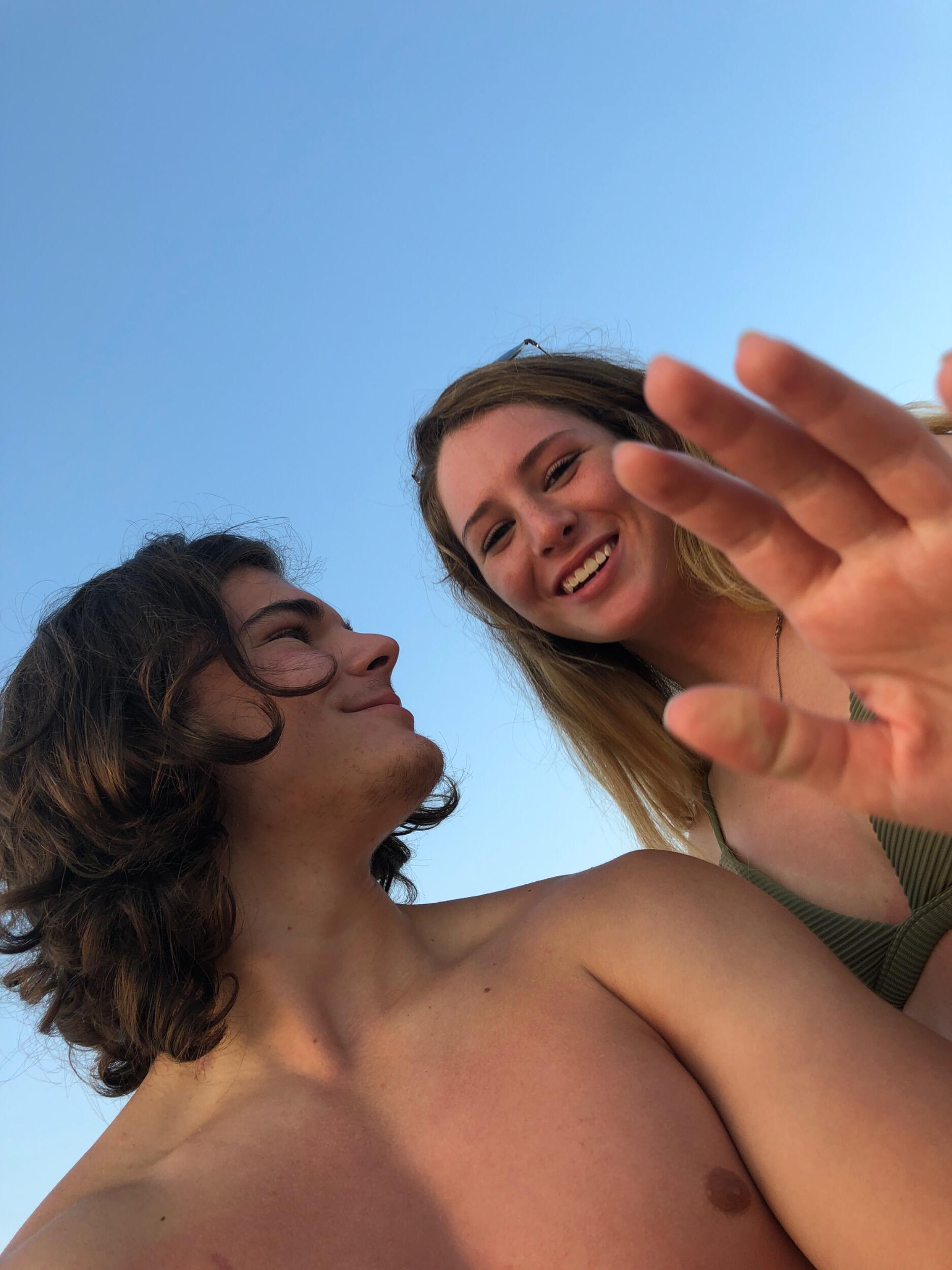 One of our first trips together! We stayed at a beach house in Sandbridge, VA and got very, very, very sunburnt.....well, I did. Jared? Golden tan...as always.