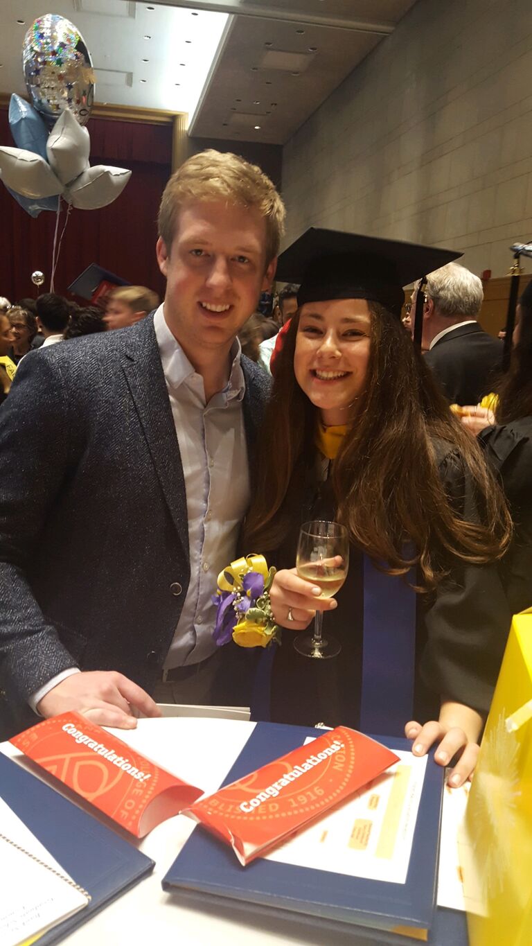 Katie's graduation from Bank Street!