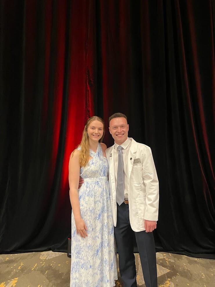 Nick's white coat ceremony at the University of Louisville where he began his medical career!!