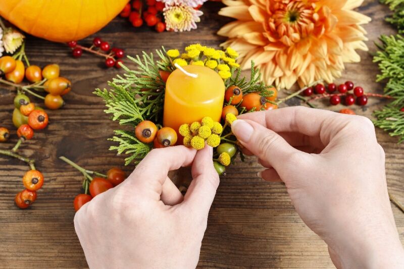 Fall party ideas - candle making