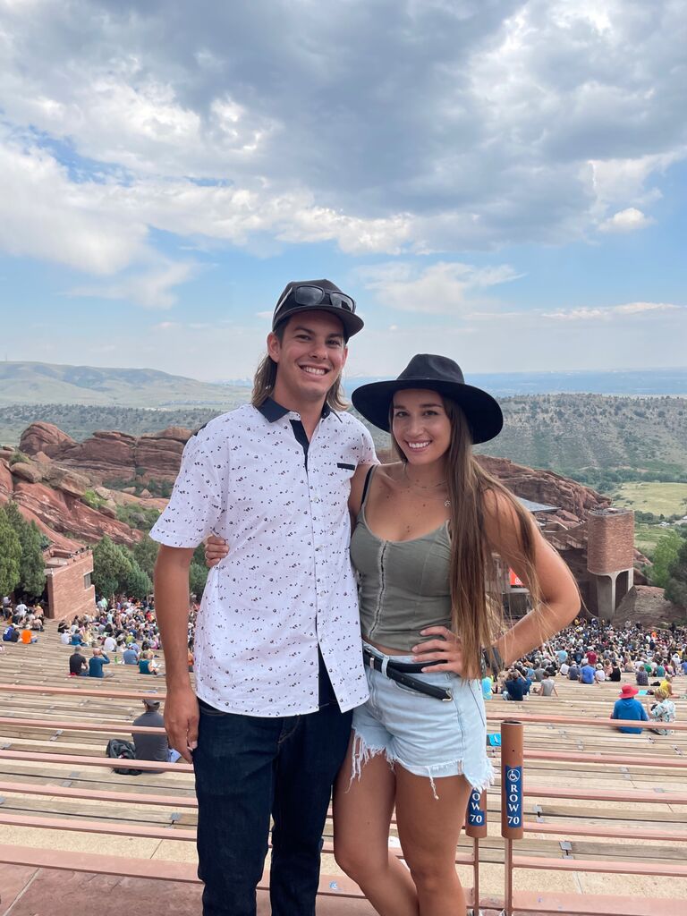 Our first trip together. Can you tell where this photo was taken? 🎶 