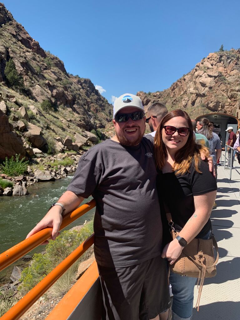 Our first train ride in the Royal Gorge.