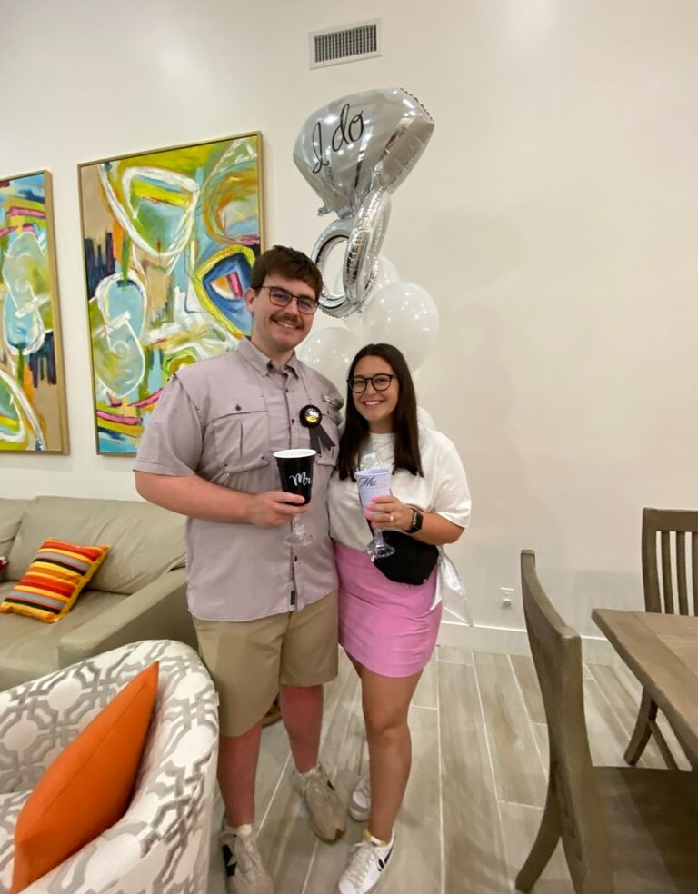 Had a sweet engagement party in Tahlequah.