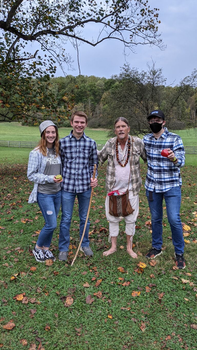 Johnny Appleseed festival with Bobby's brother Dominic- we were the flannel crew.