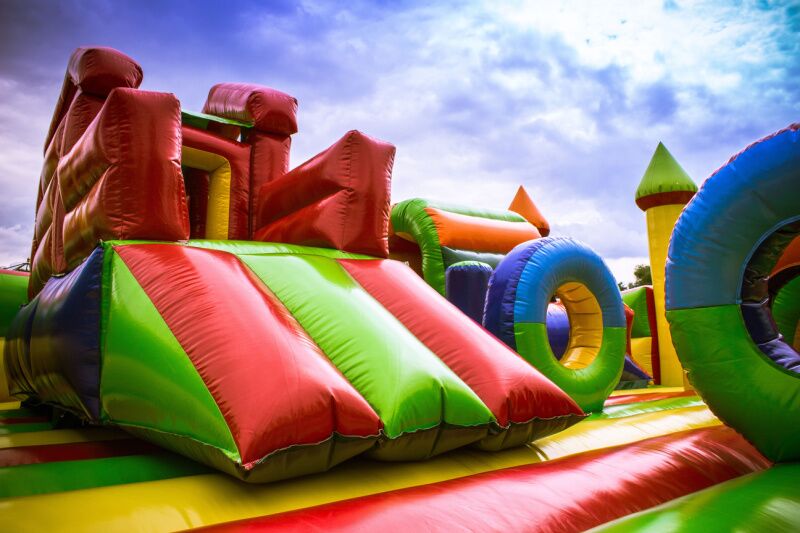 Bounce house - birthday party ideas for 8 year olds