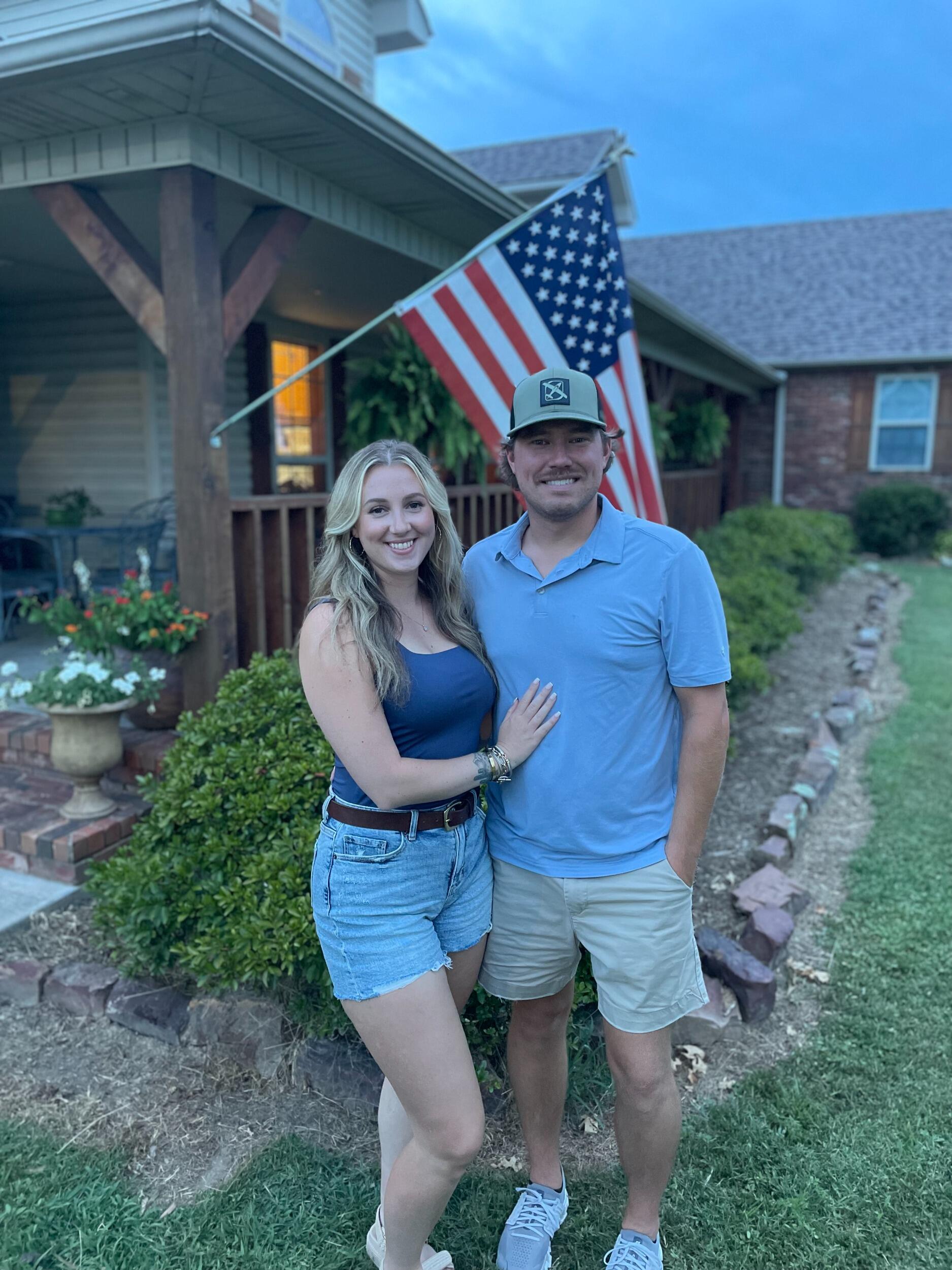 Our first photo together at his families annual 4th of July gathering!