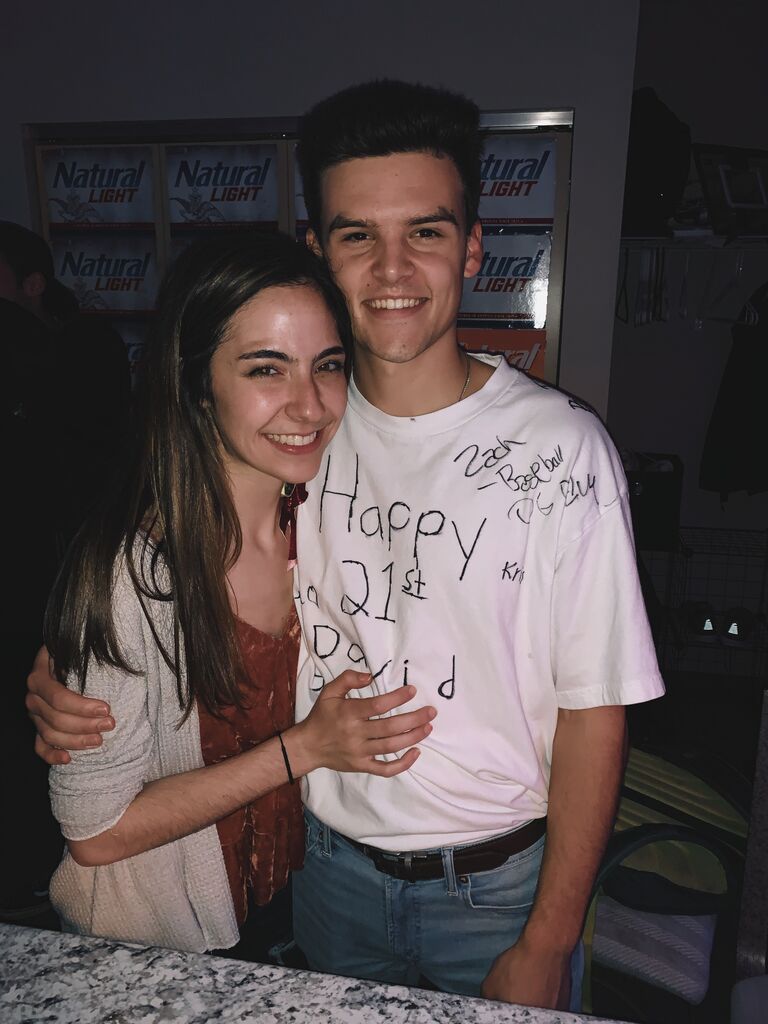 Junior year on David's 21st birthday!